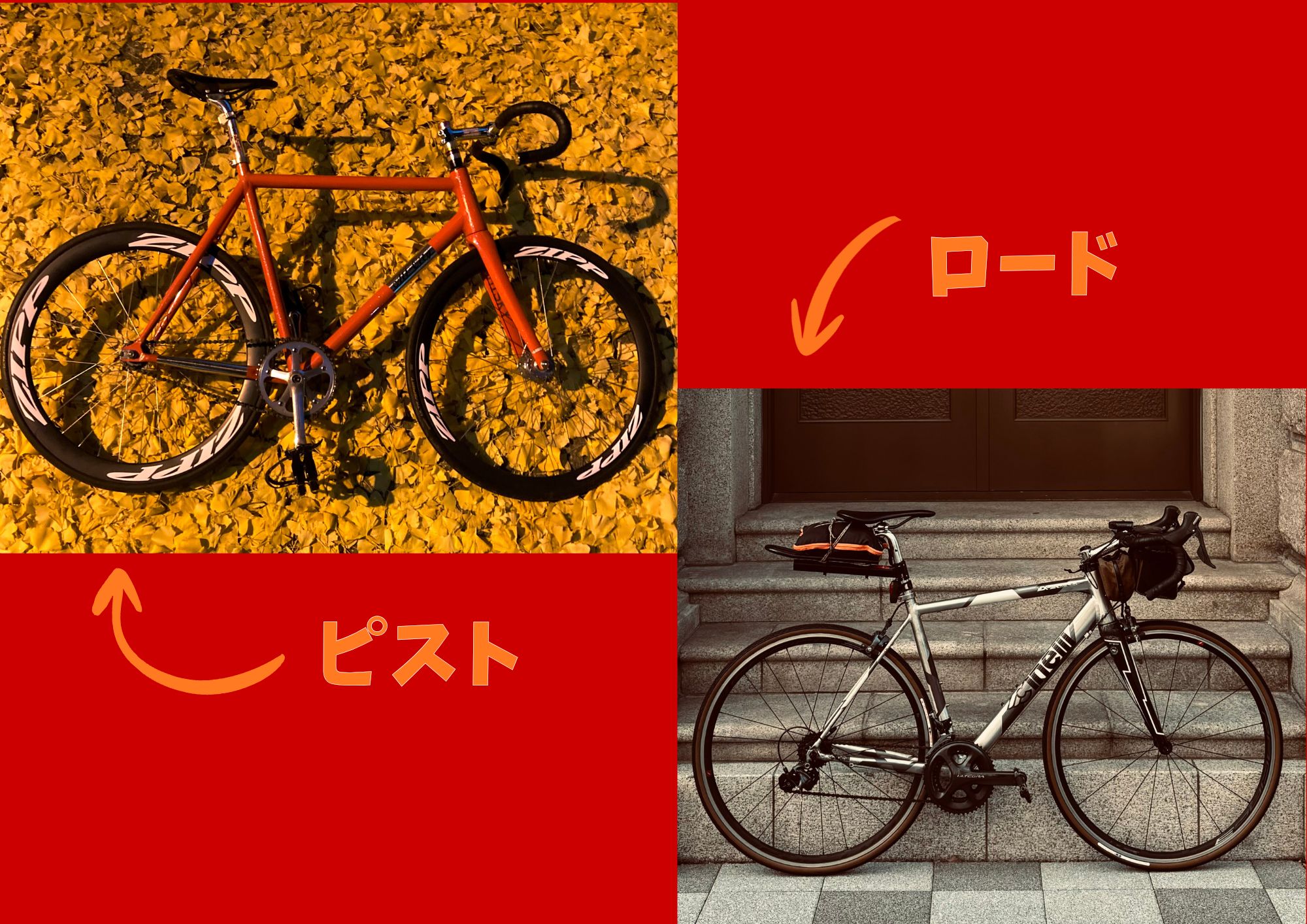 形は似ていても、用途が違う。ピストバイクとロードバイク、それぞれに「向いている人」とは