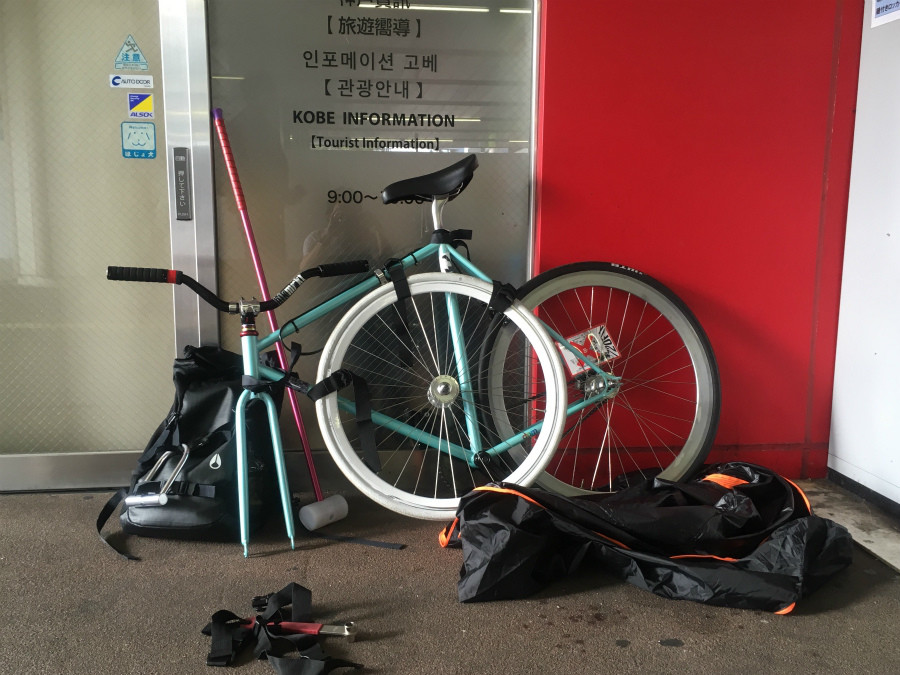 650Cホイールに変更すると、輪行がしやすくなる（気がするかもしれない）。