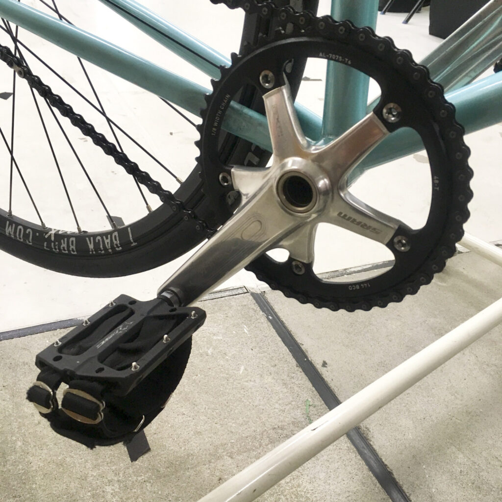 OMNIUMクランクと純正チェーンリング